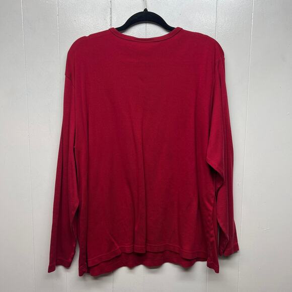 Lane Bryant Women's Red Long Sleeve Top Size 26/28 Capsule Breathable Baselayer - Picture 6 of 11